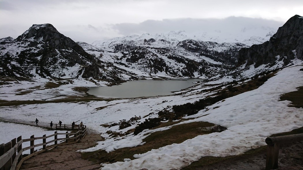 Nieve en los lagos